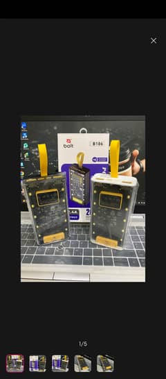 20000 MAH power bank with various type of charging ports