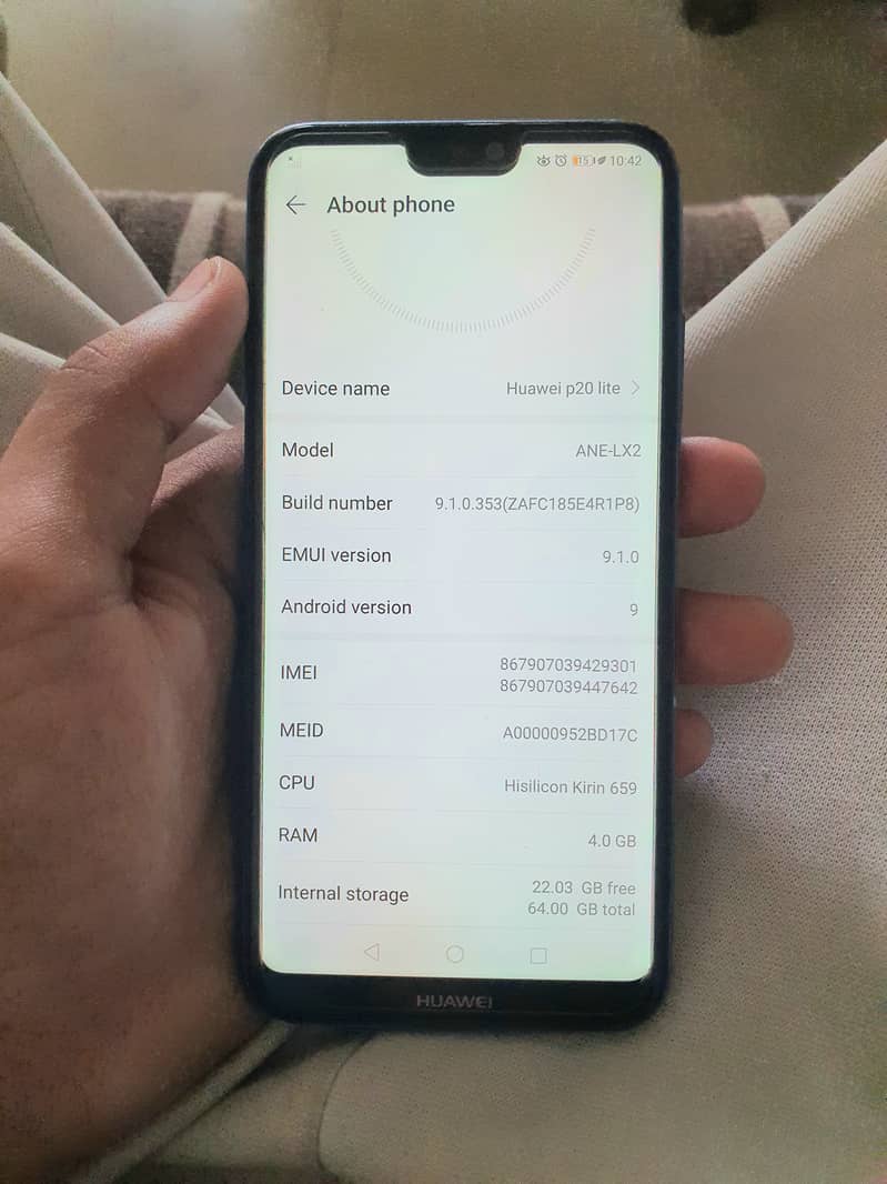 Huawei p20lite used but in new condition 5