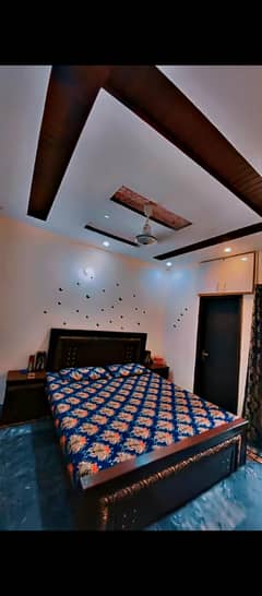bed with two side tables. condition good.