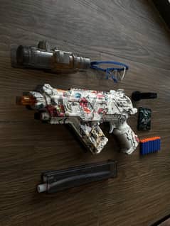 3 in 1 Auto Gun (Orbs/Orbeez + Nerf + Water]