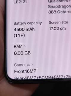 OnePlus 9 pro 8+8/256 only mobile