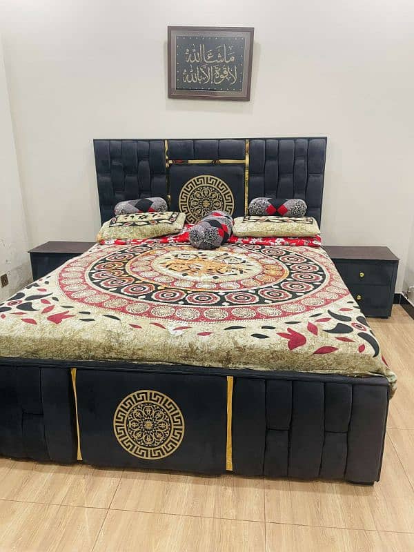 full bed set with sofa com bed and curtains 2