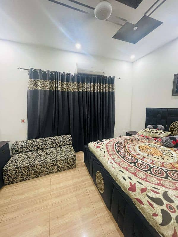 full bed set with sofa com bed and curtains 6