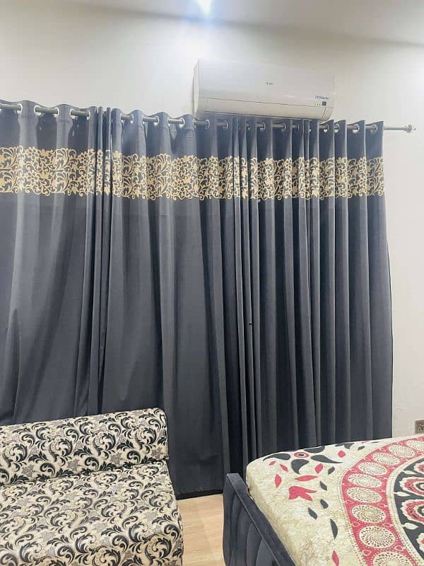 full bed set with sofa com bed and curtains 8