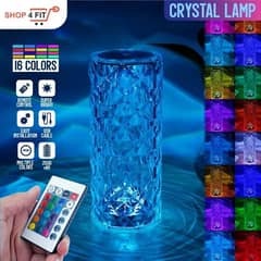 Crystal Diamond, Usb Rechargeable Table Lamp, 16Colors Creative
