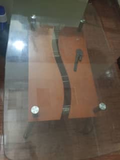 Iron dining table Centre wooden for sale