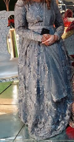 Modern Silver Grey Bridle Dress