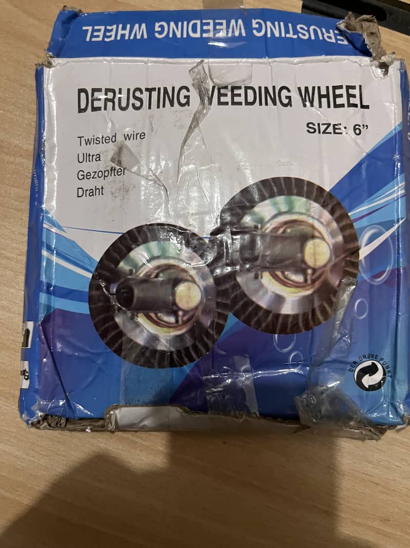Derusting Weeding Wheel Size 6" Twisted Wire - Open Box Condition 0