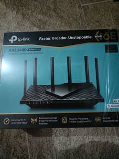 Tplink axe5400 Triband 6g wifi 6 router