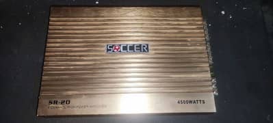 Soccer 4 Channel 4500 watts Car Amplifier & BM 12 inch Woofer