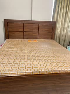 King size bed with mattress, wardrobe and dressing table!