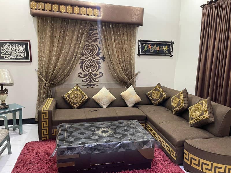 L shape sofa set for sail good condition table bhe h 03460178499 contc 0