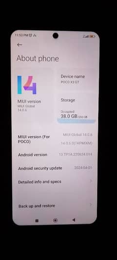 8gb ram 256 gb ROM only phone no box