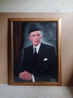 Quaid-e-Azam Potrait painting