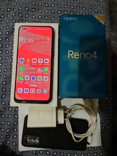 Oppo Reno 4 8/128 Dual SIM Official PTA Complete box