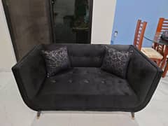 black sofa just 2 day used was made on order