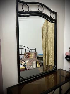 Original Rot Iron Bed Set/Side tables/Dressing Table