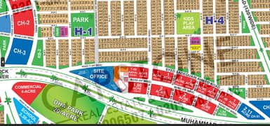Prime Location 65 FT ROAD Plot in Sector H Kanal with Beautiful Green View and Ideal for Living & Investment
