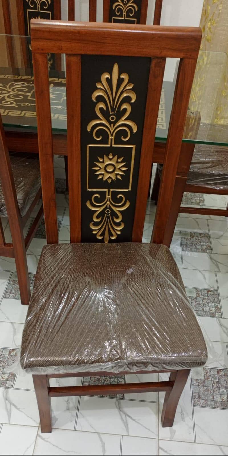 New Stylish 6 Chairs Set of Lacker Dinning Table 8