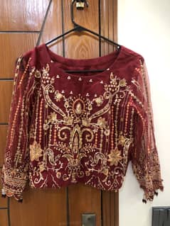 Red lehnga new condition for sale