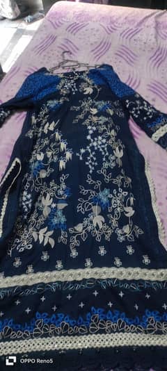 heavy embroidered lawn suit