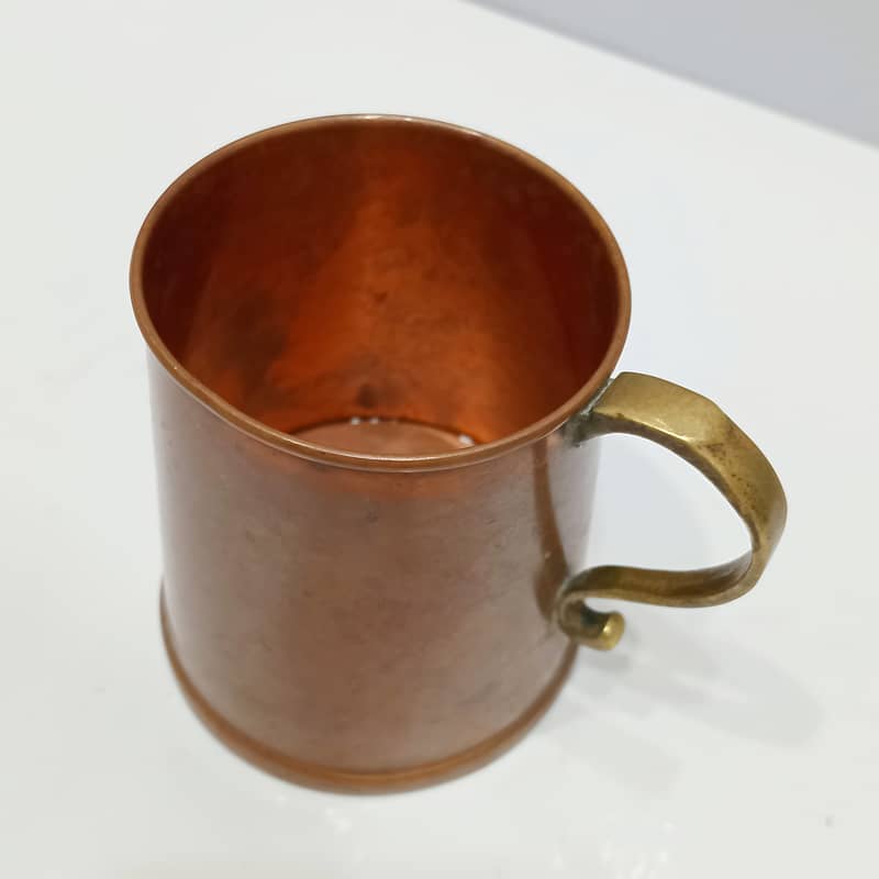 Elegant Vintage Solid Copper Jug with Matching Mug Set 7