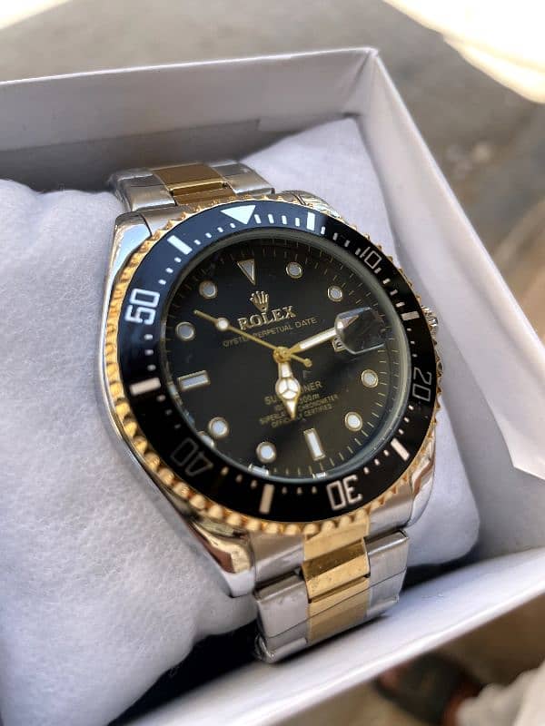 Rolex Submariner rotating dial two ton with date 1