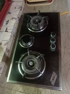 Three Burner Shelf Fitted Stove