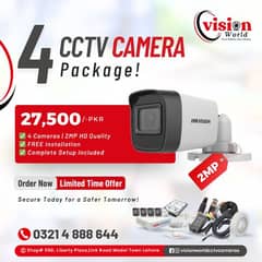 4 CCTV camera package