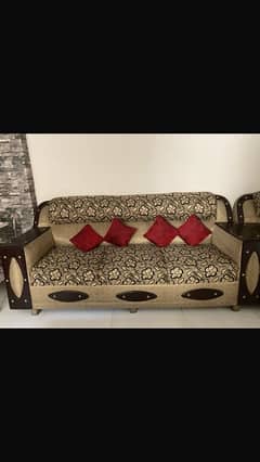 Wooden sofa set