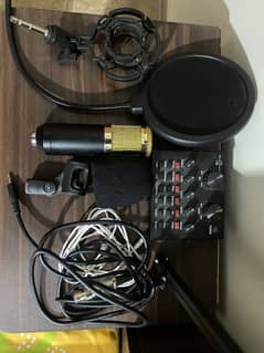 Bm800 mic with v8 sound card