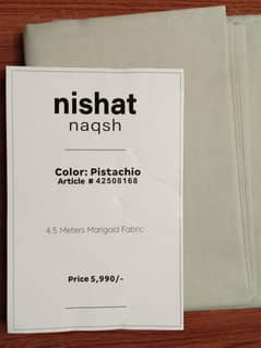 male Nishat suit 4.5 meter
