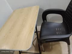 Foldable table and chair are available,urgent sell
