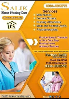 Physiotherapy & Home Nursing Care Services in Karachi Book Now!!