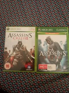 Pack of 2 - Xbox 360 Assasins Creed I & II original