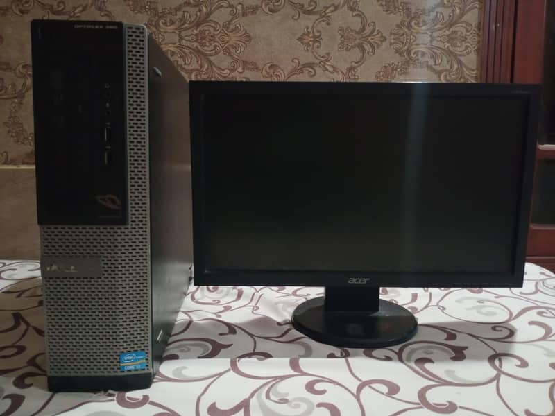 DELL SLIM CPU CORE I5 3RD GENERATION AND ACER LCD 4
