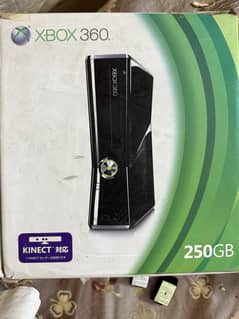 Xbox 360 with two controllers
