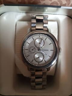 Fossil ES3355 Silver Stainless Steel Analog Silver Dial