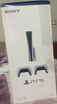 Playstation 5 with controllers