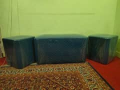 4 seater puffy set