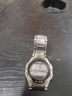 original CASIO W-756 stainless steel watch