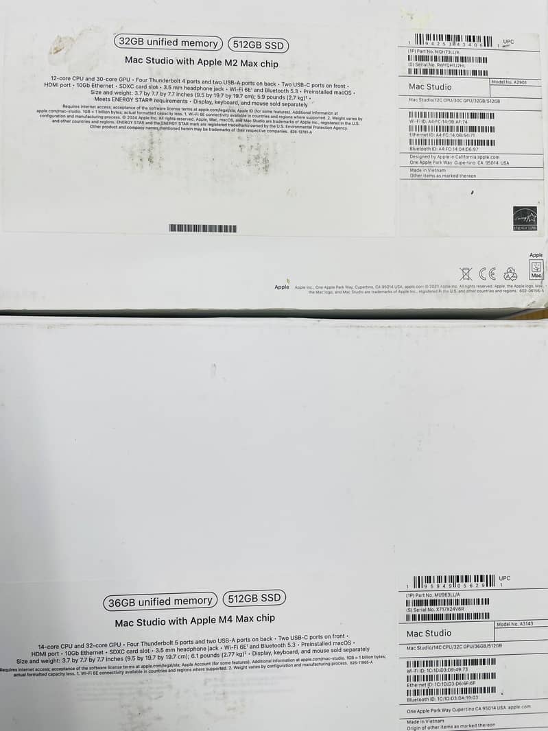 Apple Mac Studio M4 Max Chip & M2 MAX New 4