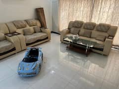 Dining Table with 8 chairs & Sofa set Bahria town