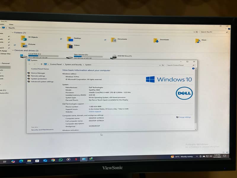 Computer Core i5 4th gen with LCD and Computer Table 3