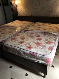Interwood Bed single attachable/de attachable with mattress