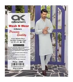 Men's unstitched wash and wear summer suit