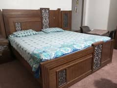 wooden bed set