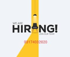 we are hiring Staff for office management and online marketing