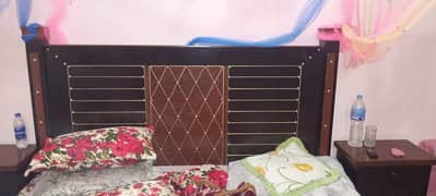 double Bed + side tables Dressing+ showcase