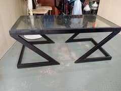 Center Table - Iron & Glass